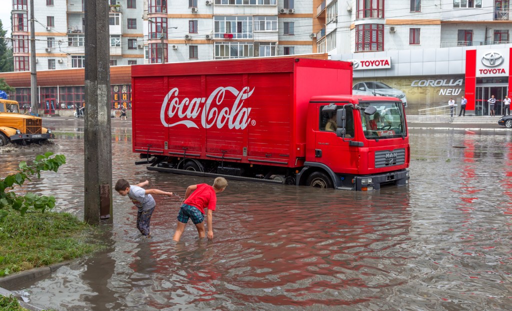 Flooded streets