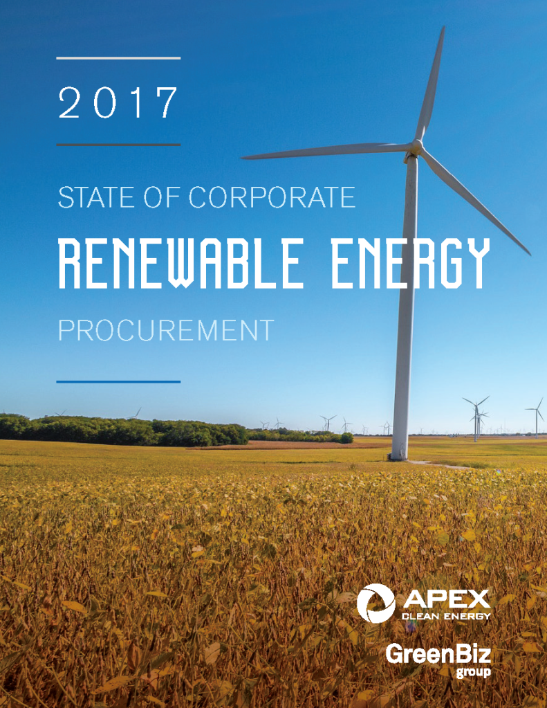 2017 State of Corporate Energy Renewable Procurement