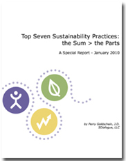 Top Seven Sustainability Practices: The Sum > The Parts