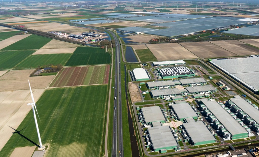 A Microsoft data center in the Netherlands.