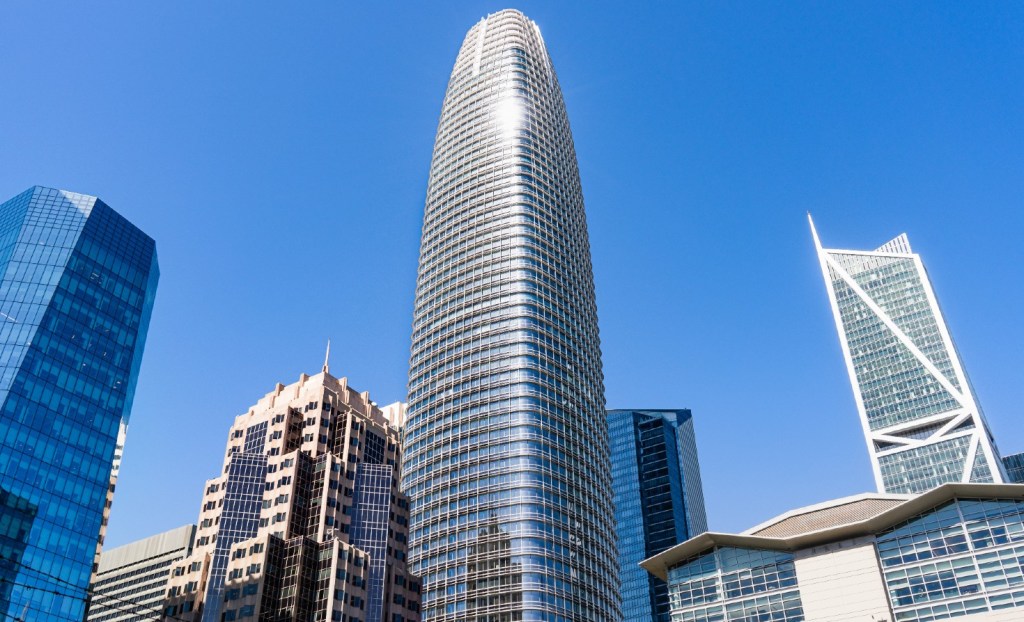 The Salesforce tower in San Francisco.