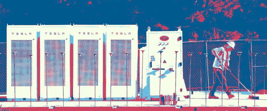 Batteries installed at buildings owned by companies such as Walmart and Irvine Co.