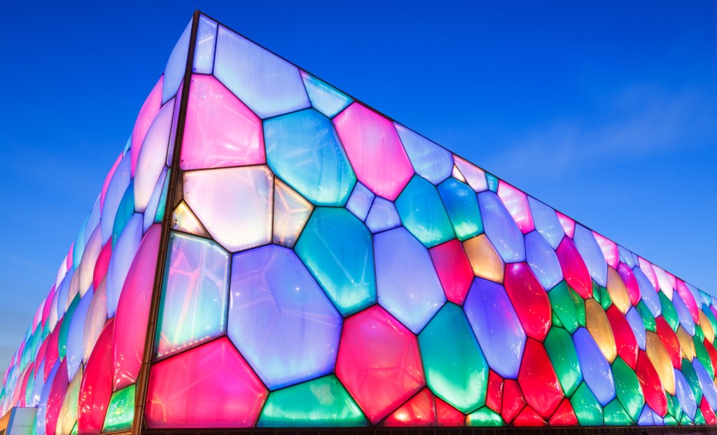 The "watercube" National Aquatic Center in Beijing
