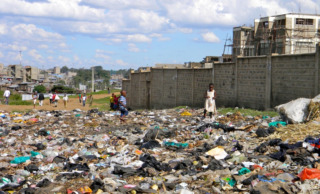 Mathare slum in Nairobi