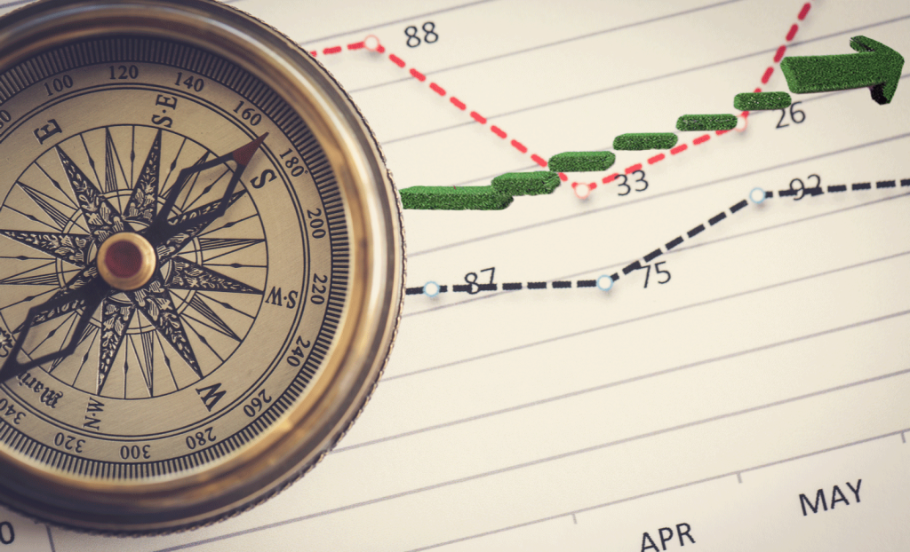 compass on top of graphs