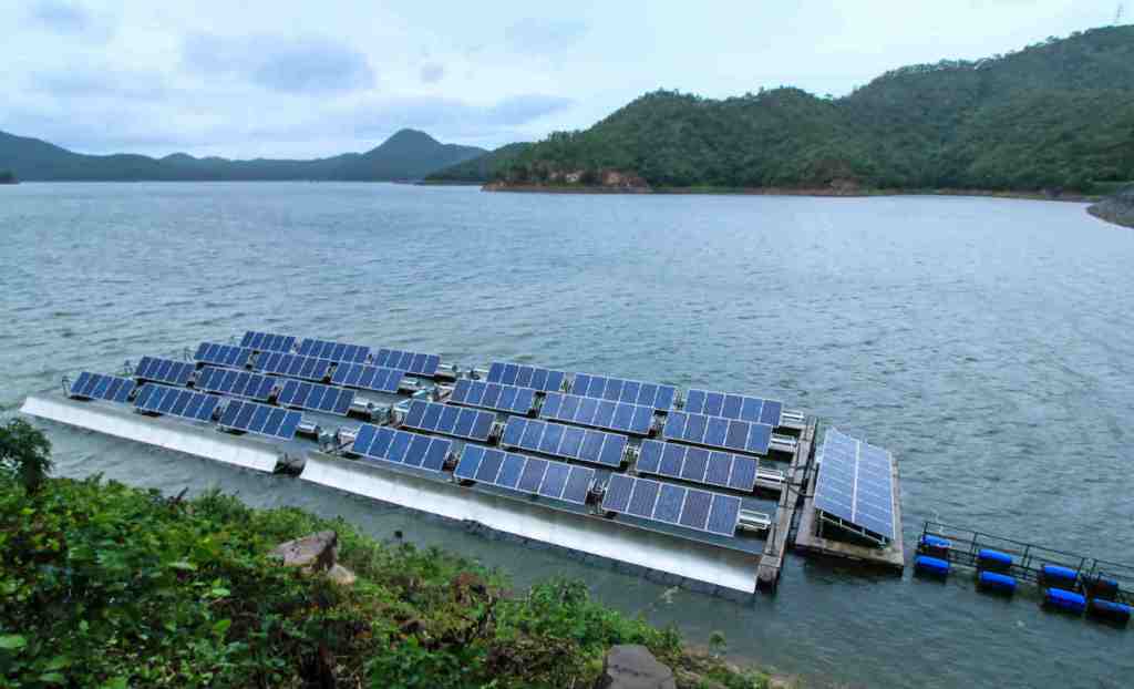 Floatovoltaic system in Thailand