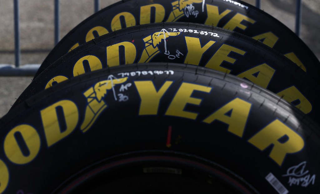 Goodyear racing tires at the Richmond International Speedway in Richmond