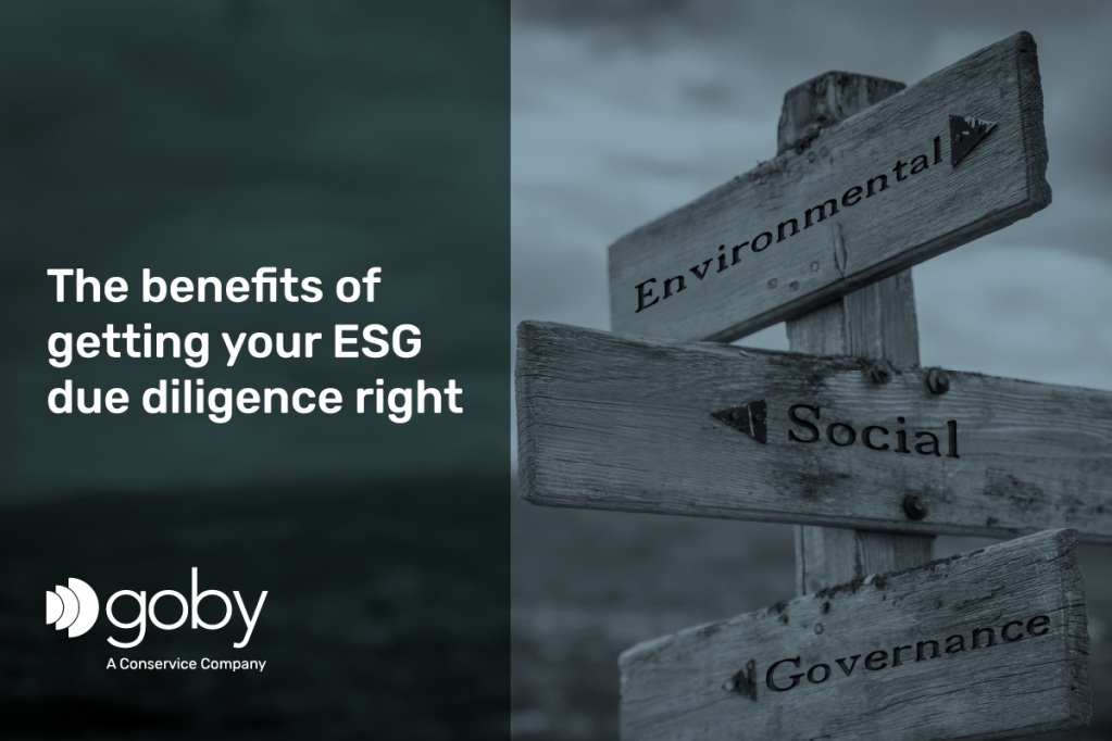 The Benefits of Getting your ESG Due Diligence Right