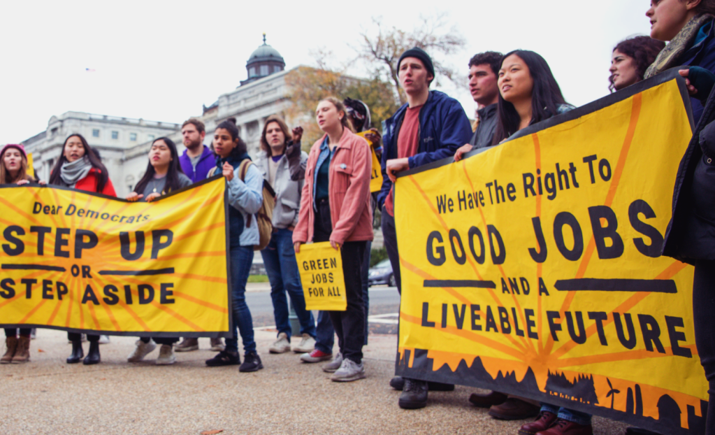 Sunrise Movement protesters