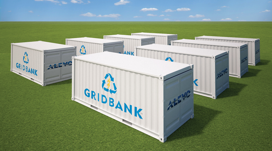 Alevo's GridBank lithium-ion battery can provide up to 2 megawatts of grid-scale storage capacity.