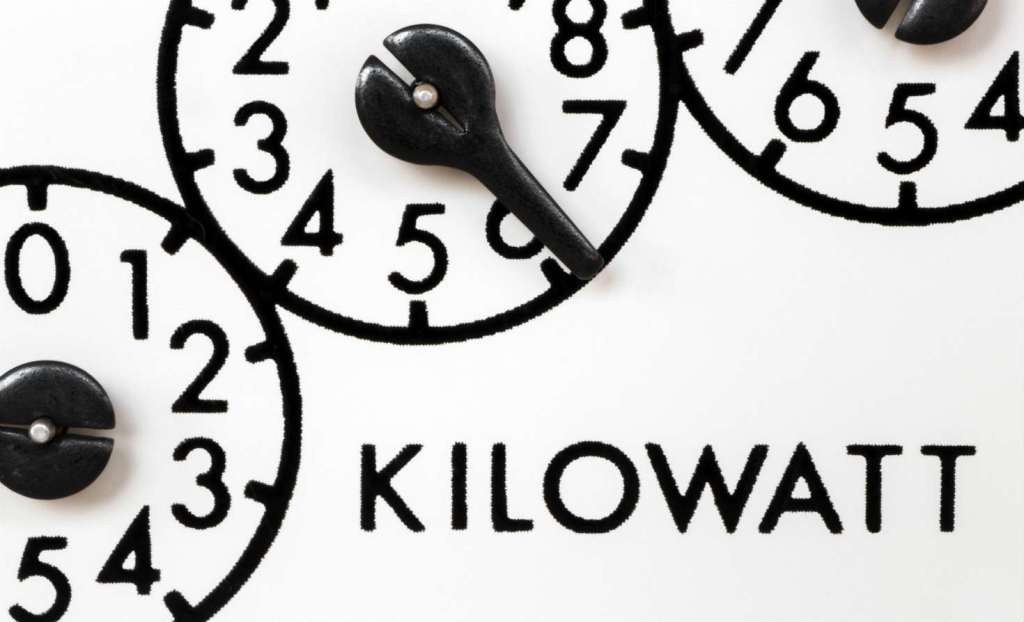 Close-up of electric meter