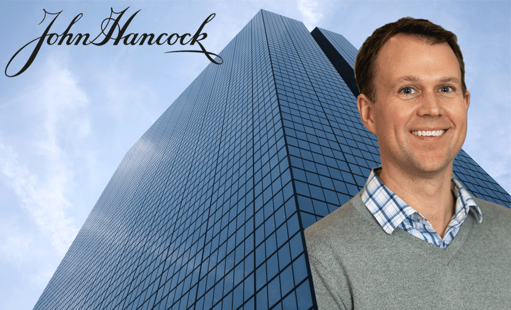 Kyle Cahill and John Hancock building