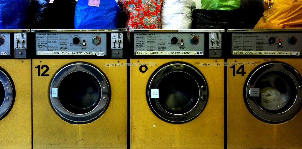 Old laundromat machines