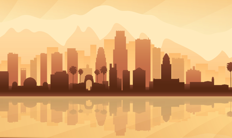 Silhouette of Los Angeles