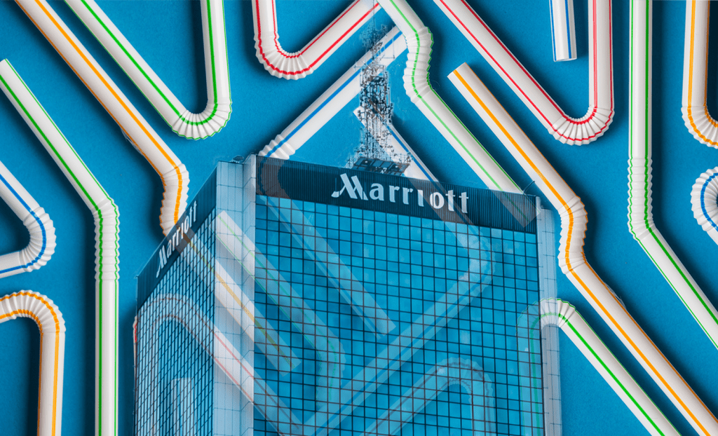 Marriot Hotel and Straws