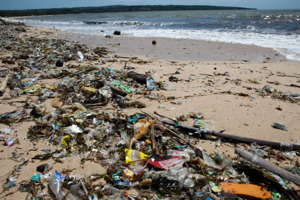 Plastic waste is a major source of ocean pollution.