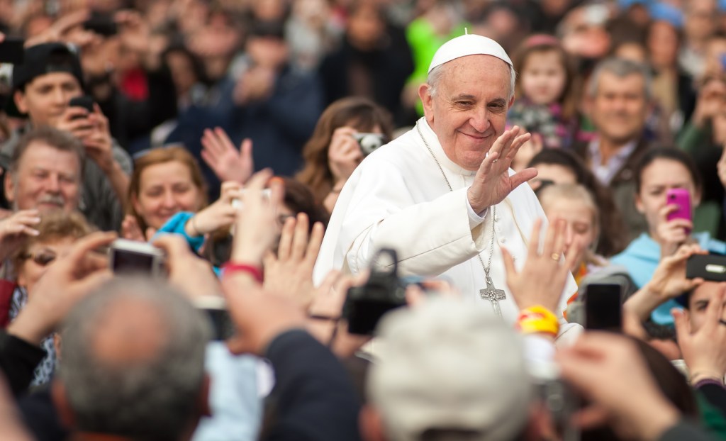 Pope Francis I in Rome in 2013