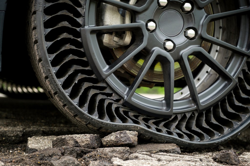 Michelin's Uptis airless tire prototype