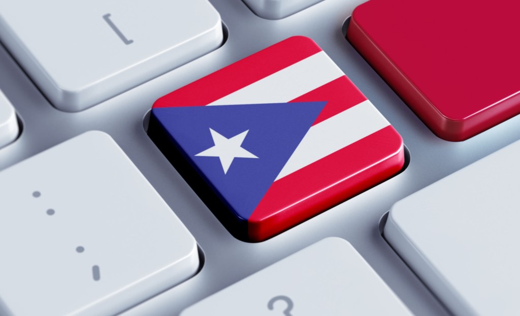 Puerto Rico flag as a keyboard button