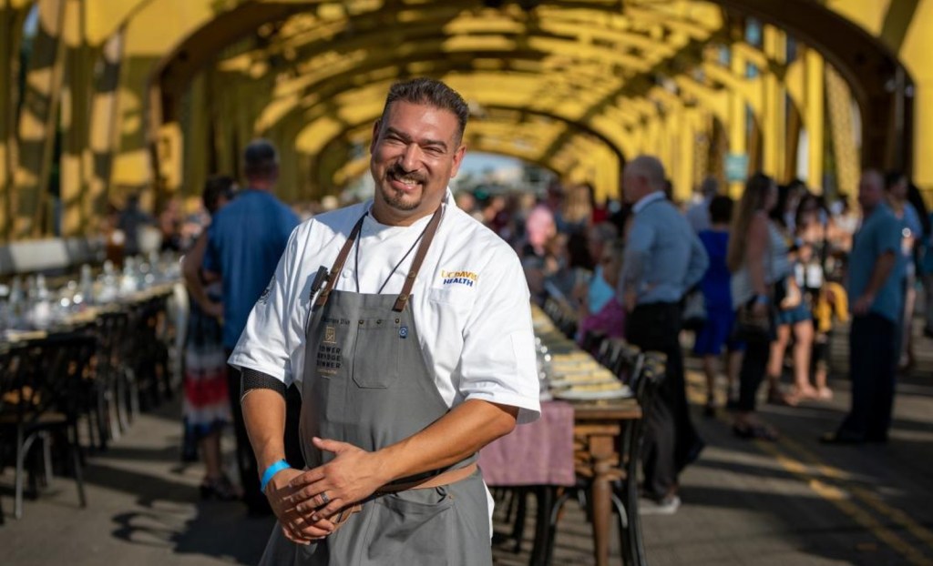 Chef Santana Diaz at the University of California at Davis.