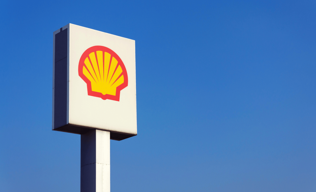 Shell sign in the sky