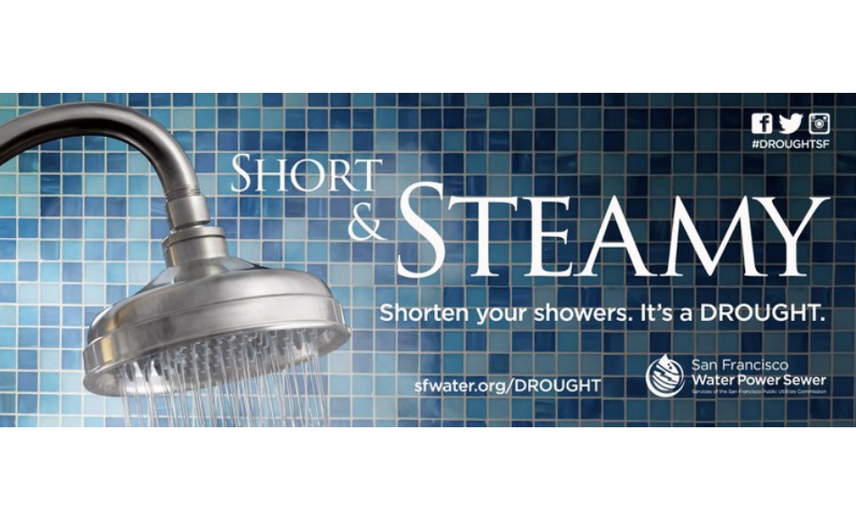 Steamy San Francisco shower ad