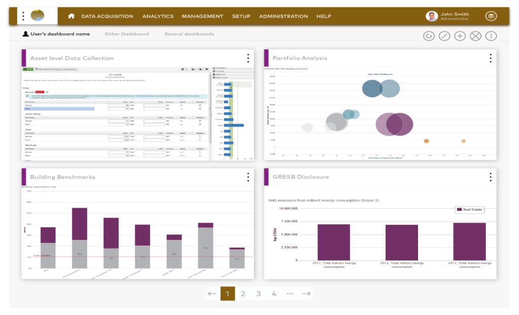 The thinkstep.one user interface