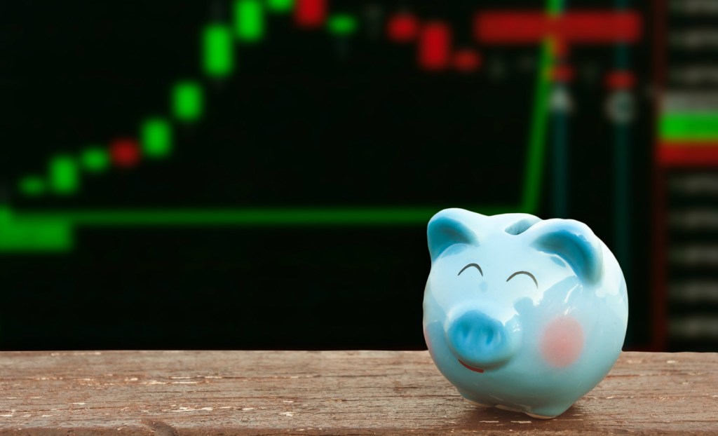 Piggybank on a table