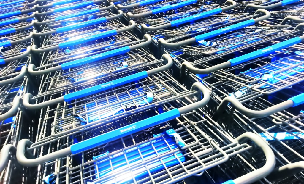 Walmart shopping carts