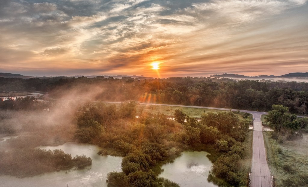 A foggy wetland in Wisconsin. Credit: Pexels/Tom Fisk