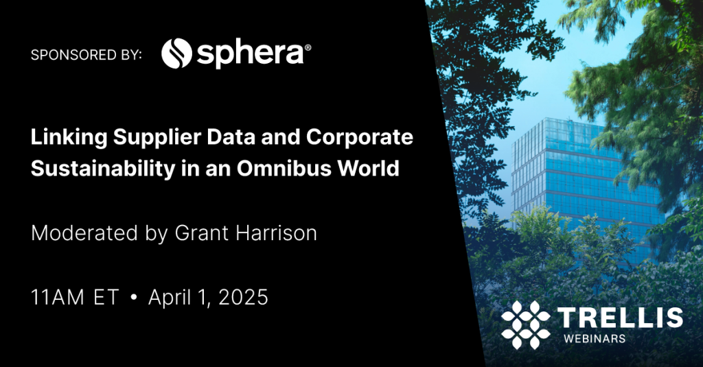 Linking Supplier Data and Corporate Sustainability in an Omnibus World