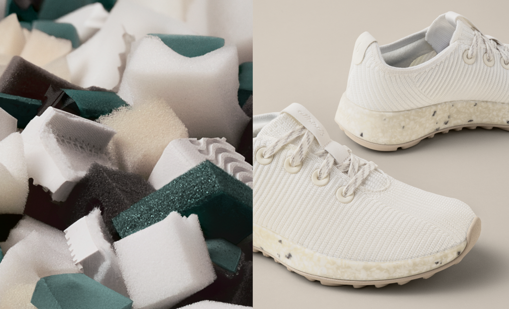 The Allbirds Remix collection uses lyocell made from recycled textile waste.
