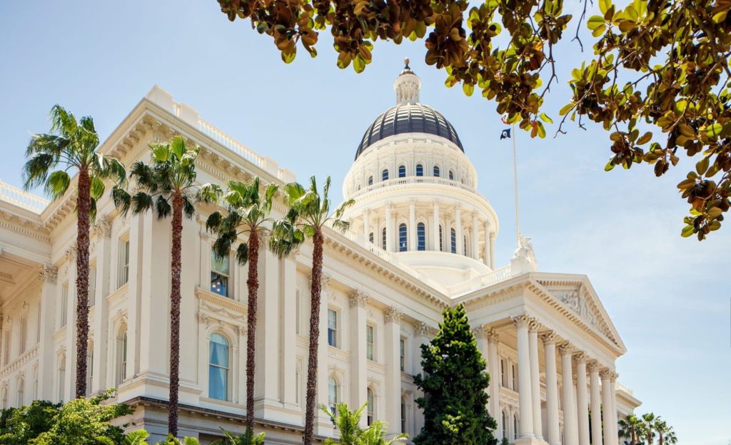 California State Capitol building in Sacramento, CA