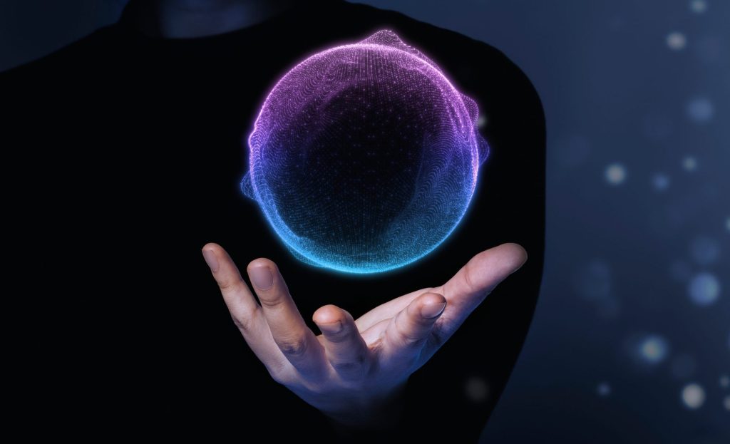 Floating sphere abstract