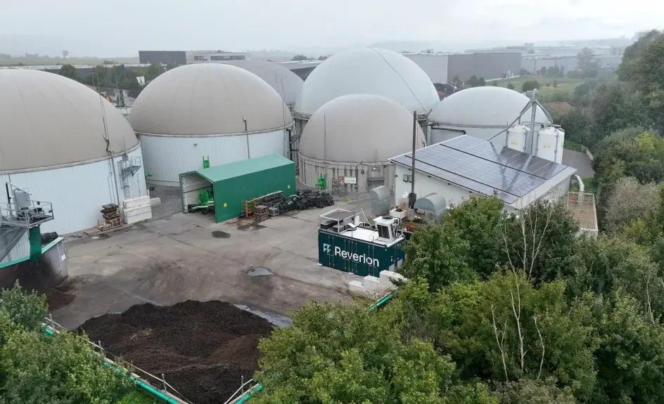 Reverion's fuel cell technology at a biogas plant in Germany