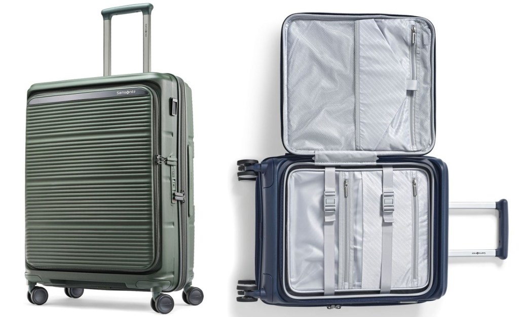 Samsung's latest luggage includes fully recycled aluminum pull tubes, among other circular materials.