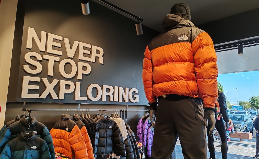 A North Face retail store in Rome in 2024.