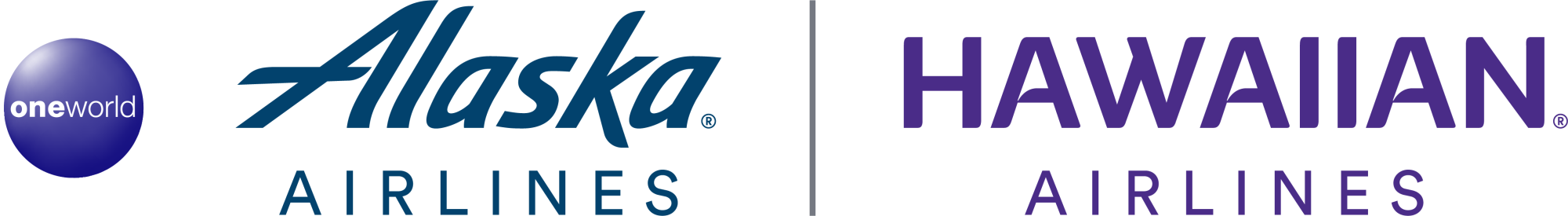 Alaska Airlines and Hawaiian Airlines logo