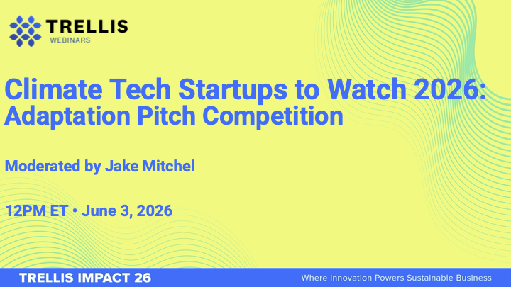 Climate Tech Startups to Watch 2026: Climate Adaptation Pitch Competition