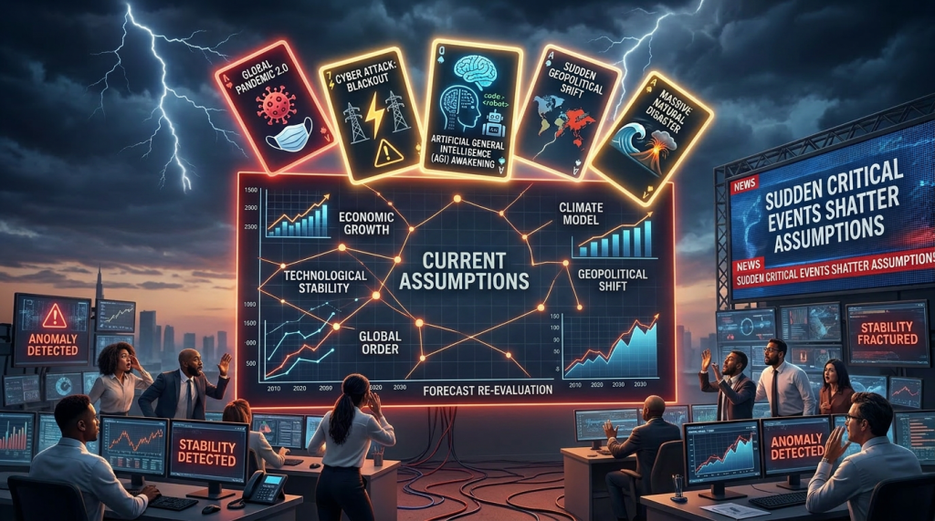 Image of control center where everything is out of control