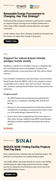 Trellis Briefing newsletter sample 3
