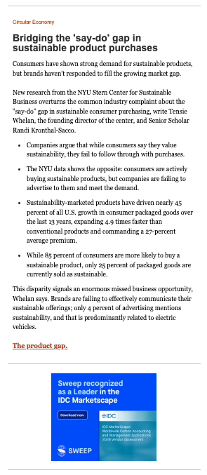 Trellis Briefing newsletter sample 1